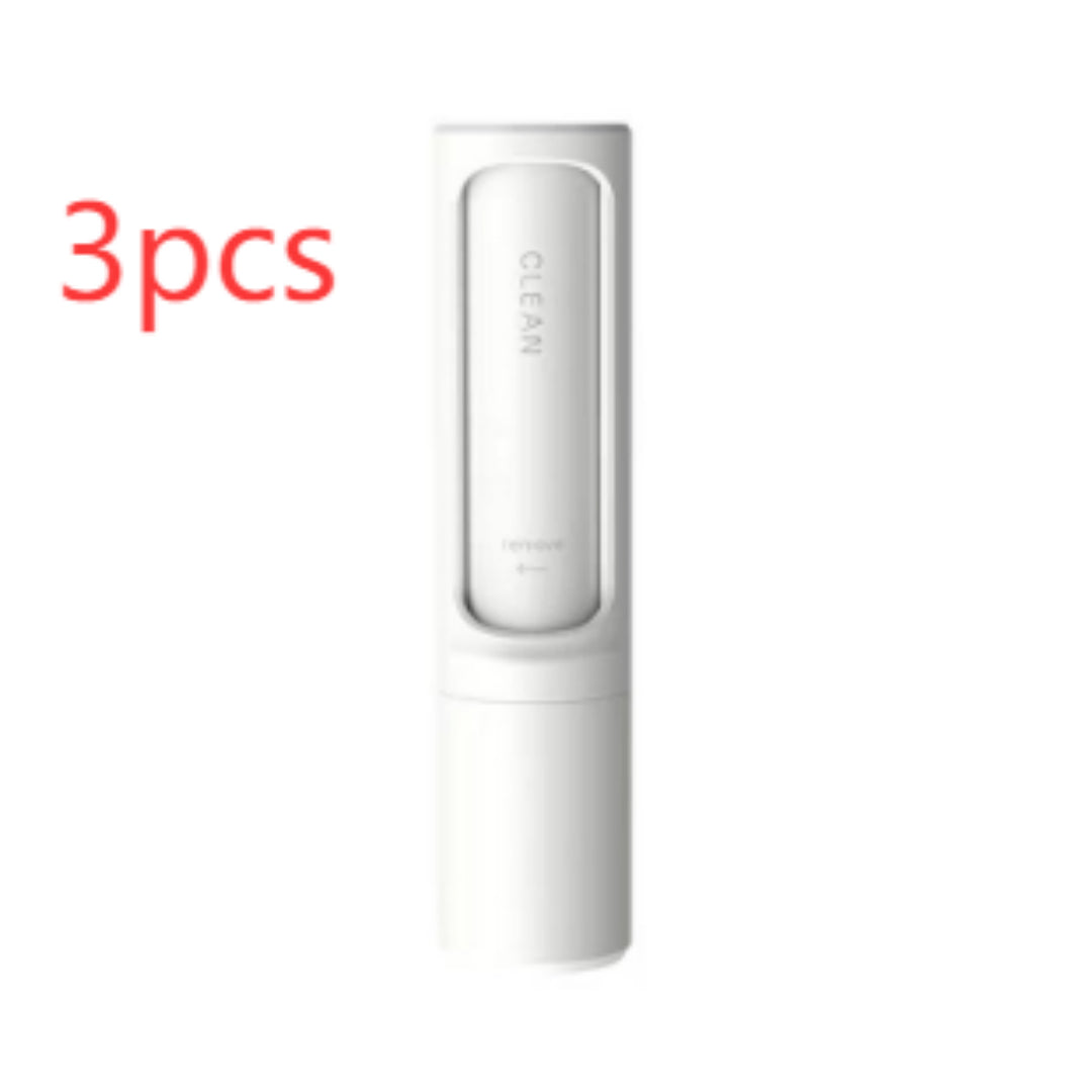 2-1 Pet Hair Remover Brush Lint Roller Portable Effective Self Cleaning Tool for Cat Dog Fur Hair Dust Removal Brush