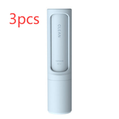 2-1 Pet Hair Remover Brush Lint Roller Portable Effective Self Cleaning Tool for Cat Dog Fur Hair Dust Removal Brush