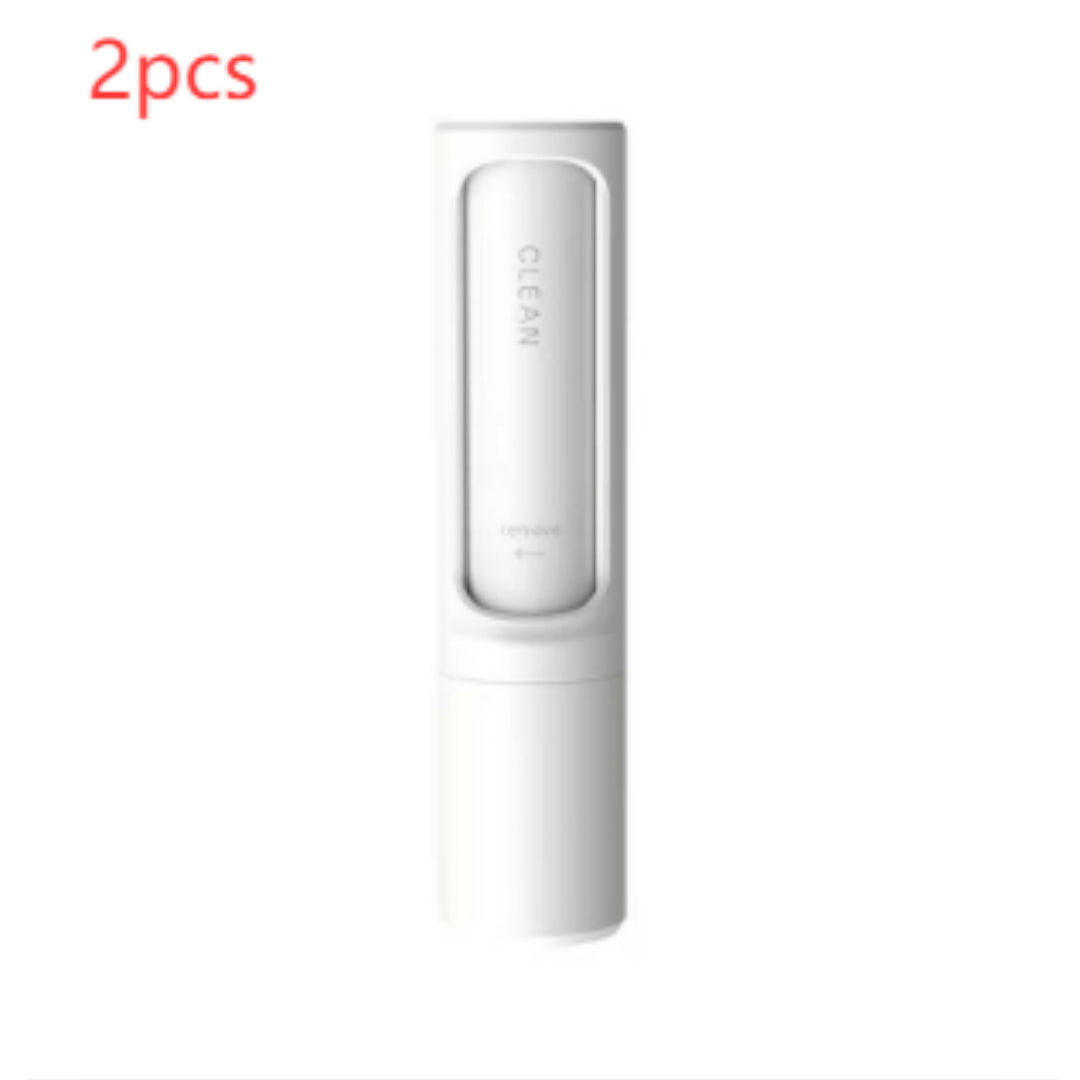 2-1 Pet Hair Remover Brush Lint Roller Portable Effective Self Cleaning Tool for Cat Dog Fur Hair Dust Removal Brush