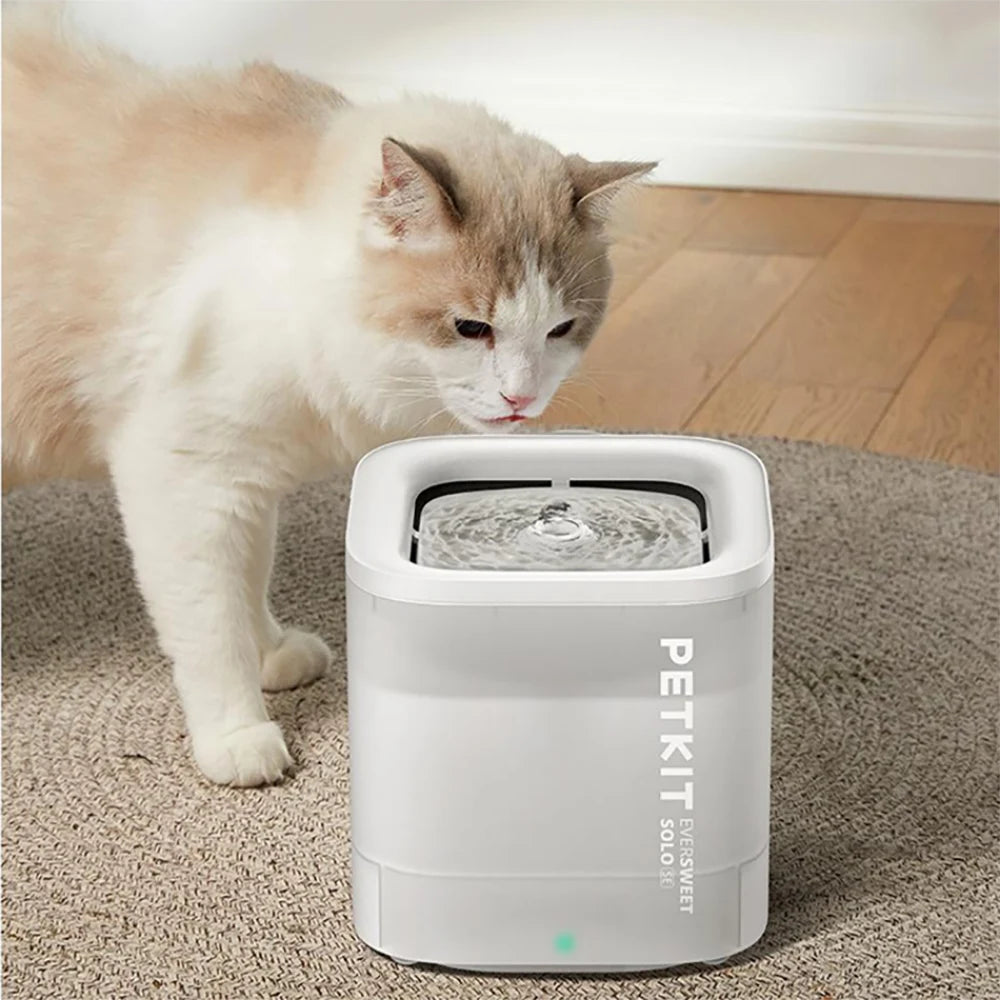 PETKIT EVERSWEET SOLO SE Smart LED Cat Water Fountain for Small Dogs and Cats with Ultra Quiet Operation and Filtered Water Dispenser