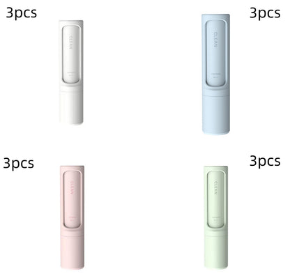 2-1 Pet Hair Remover Brush Lint Roller Portable Effective Self Cleaning Tool for Cat Dog Fur Hair Dust Removal Brush