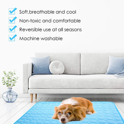 Pet Cooling Pads for Summer Use - Portable Cooling Cushions for Dogs and Cats, Ideal for Home and Outdoor Activities