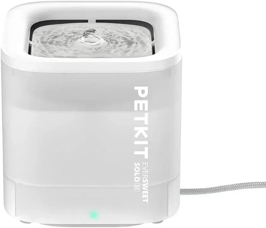 PETKIT EVERSWEET SOLO SE Smart LED Cat Water Fountain for Small Dogs and Cats with Ultra Quiet Operation and Filtered Water Dispenser