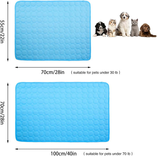 Pet Cooling Pads for Summer Use - Portable Cooling Cushions for Dogs and Cats, Ideal for Home and Outdoor Activities