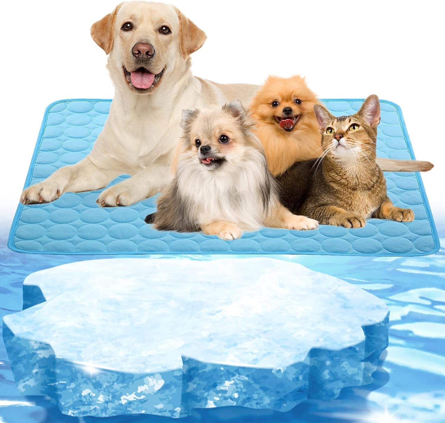 Pet Cooling Pads for Summer Use - Portable Cooling Cushions for Dogs and Cats, Ideal for Home and Outdoor Activities