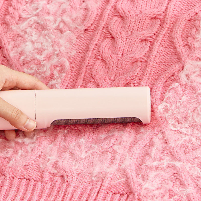 2-1 Pet Hair Remover Brush Lint Roller Portable Effective Self Cleaning Tool for Cat Dog Fur Hair Dust Removal Brush