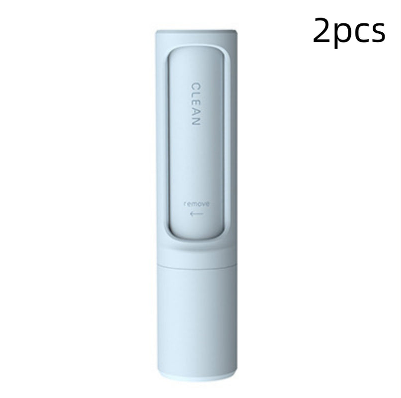 2-1 Pet Hair Remover Brush Lint Roller Portable Effective Self Cleaning Tool for Cat Dog Fur Hair Dust Removal Brush