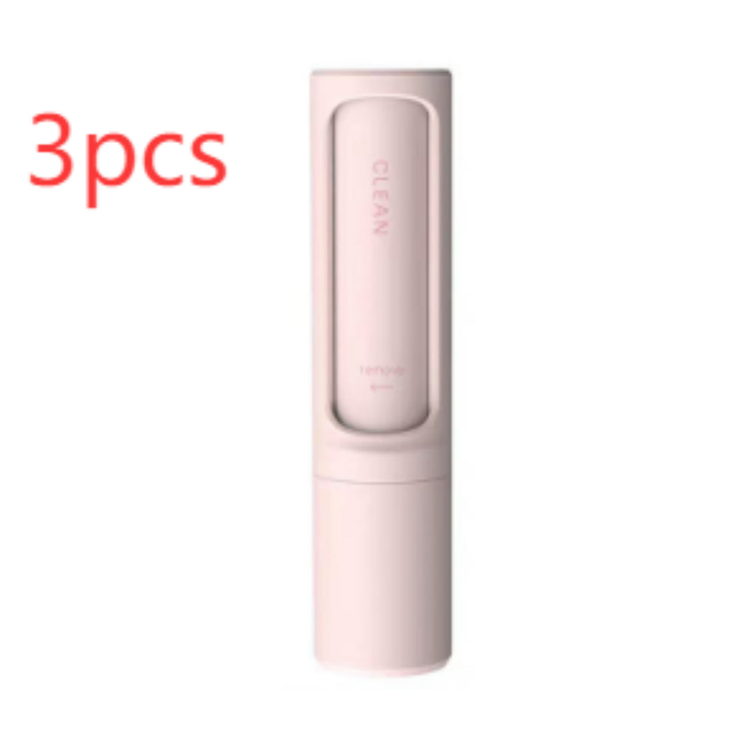 2-1 Pet Hair Remover Brush Lint Roller Portable Effective Self Cleaning Tool for Cat Dog Fur Hair Dust Removal Brush